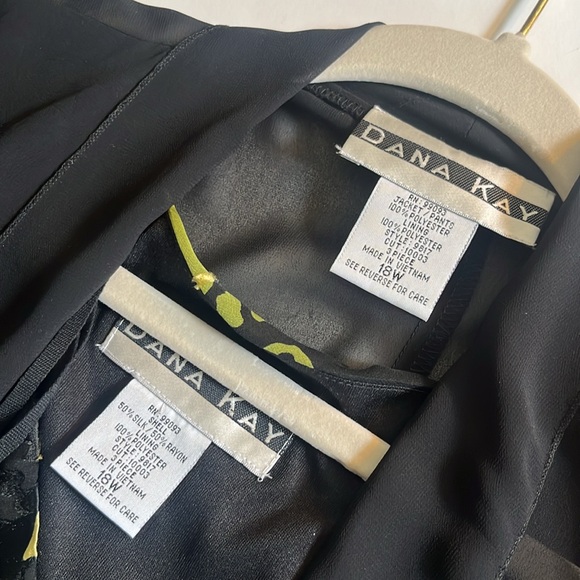 NWT Dana Kay two piece green and black set size 18W - Picture 4 of 10